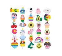 TOZBLEU Decoración de zapatos,Pack 30 Adornos para Zapatos,Adornos para Zapatos,Pins para Crocs, Decoración para zapatos Zuecos, Pins Decorativos, para Regalos de Niños Fiesta Cumpleaños