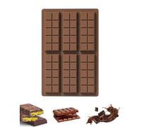 TOZBLEU Molde Tableta Chocolate,Silicona Moldes de Chocolate,Moldes de Silicona para Manualidades,Moldes para chocolates,Juego de Moldes Antiadherentes de Silicona Rectangular,para Hacer Chocolate