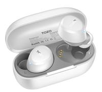 TOZO A1 Auriculares Inalámbricos Bluetooth 5.3 con ORIGX Acústico 30H Reproducción EQ Ajuste Ultraligero USB Tipo C IPX5 (Blanco-a)