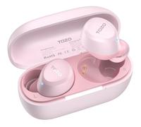 TOZO A1 Auriculares Inalámbricos Bluetooth 5.3, ORIGX Acústico, 30H Reproducción, 32 EQs, Ultraligero, USB Tipo C, IPX5, Sonido Estéreo, Larga Duración - para Deporte y Viajes,Rosa