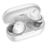 TOZO A1 Auriculares Inalámbricos Bluetooth 5.3, ORIGX Acústico, 32H Reproducción, 32 EQs, Ultraligero, USB Tipo C, IPX5, Sonido Estéreo, Larga Duración - para Deporte y Viajes,Blanco