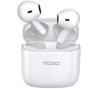 TOZO Auriculares Inalámbricos, A3 Cascos Inalambricos Bluetooth con Reducción de Ruido de Llamada Digital, Estuche de Carga con Tecla de Reinicio Detección de Sala, Auriculares de Media Oreja, Blanco
