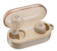 TOZO Auriculares inalámbricos T10 Bluetooth 5.3, Ecualizador Personalizado por aplicación, diseño ergonómico, Tiempo de reproducción de 55 Horas, Funda de Carga inalámbrica, IPX8 Impermeable, Potente