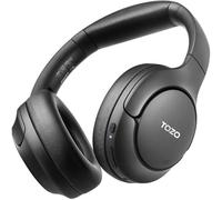 TOZO HT2 Cascos Inalámbricos Bluetooth 5.3 con ANC Híbrida Hi-Res Audio y ORIGX Acústico 40mm Controlador EQ Ajuste 60H Reproducción 3.5mm AUX Audio Cable y USB Tipo C Negro