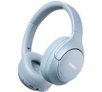 TOZO HT3 Cascos Inalámbricos Bluetooth 6.0, Híbrida ANC Audio Espacial, Chat IA con 5 Mics, 90H Reproducción, 32 EQ Conexión Multipunto, 3.5mm AUX Audio Cable y USB Tipo C, Azul