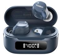 TOZO Hybrid Auriculares Inalámbricos Bluetooth 5.3 con Híbrida ANC 6 Mics ENC ORIGX 2.0 Acústico EQs Ajuste 59H Reproducción LED Pantalla USB Tipo C IPX8 Azul