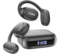 TOZO OpenEgo Auriculares Inalámbricos Bluetooth 5.3 Ultraligero con ENC Llamada 16.2mm Controlador ORIGX Acústico EQ Ajuste 80H Reproducción USB Tipo C IPX5 Negro
