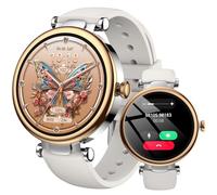 TOZO S8 Reloj Inteligente Hombre Mujer con 1.32" AMOLED Pantalla Resolución 466x466 PPI Smartwatch con Bluetooth Llamada y Mensaje Múltiple Función de Salud y Vida 100+ Modos Deportivos Oro Rosa