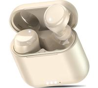 TOZO T6 Mini Auriculares Inalámbricos Bluetooth 5.3 con Control Táctil ORIGX 2.0 Acústico EQ Ajuste 50H Reproducción Soporta Carga Inalámbrica y USB Tipo C IPX8 Champán