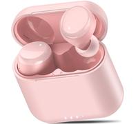 TOZO T6 Mini Auriculares Inalámbricos Bluetooth 5.3 con Control Táctil ORIGX 2.0 Acústico EQ Ajuste 50H Reproducción Soporta Carga Inalámbrica y USB Tipo C IPX8 Oro Rosa