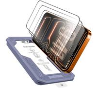 TOZPLTL 3 unidades para iPhone 17 Pro Max Protector de pantalla de cristal blindado [Full Screen], HD Claridad Auto Instalación Permanente 9H Folie, 0 Burbujas Marco de montaje, Protector de pantalla