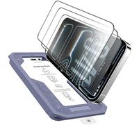TOZPLTL 3 unidades para iPhone 17 Pro Protector de pantalla de cristal blindado [Full Screen], HD Claridad Auto Instalación Permanente 9H Folie, 0 Burbujas Marco de montaje, Protector de pantalla