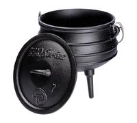 TP BBQ Potjie - Olla de hierro fundido con tapa y trípode - Para cocinar como accesorio de camping y cocina al aire libre - Aproximadamente 3 l
