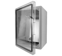 TP Electric Caja vacía para armario de distribución con puerta transparente, IP65 IK10, 300 x 400 x 220 mm