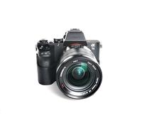 TP genuino hecho a mano de cuero real Media caja de la cámara de la cámara del bolso para Sony M2 A7 II A7R A7S Mark II Negro