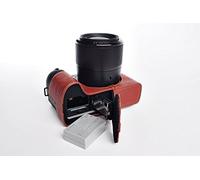 TP genuino hecho a mano de la cámara de cuero real Caso medias de la cubierta del bolso para Canon G3 X G3X Marrón inferior Versión Apertura