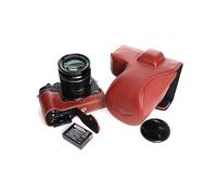 TP Hecha a Mano de Cuero Genuino Real Cámara de Caso Completo de la Cubierta del Bolso para FUJIFILM X-T2 XT2 Parte Inferior de Color marrón Abierto