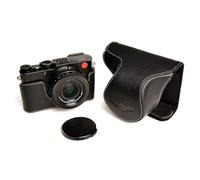 TP hecha a mano genuina cámara completo Real piel funda bolsa cover para Leica D-LUX TYP 109 negro Color