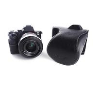 TP hecha a mano genuina cámara completo Real piel funda bolsa funda para Sony A7 II A7R M2 A7S Mark II 28 - 70 mm, FE 55 mm/F1,8 Y 35 mm Lente Negro Color