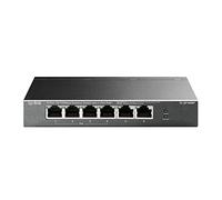 TP-Link 6-Port 10/100 Mbps Desktop PoE Switch with 4-Port PoE+, Works with IEEE 802.3af/at Compliant PDs, Up to 250 m Data and Power Transmitting Range Under Extend Mode, Plug and Play (TL-SF1006P)