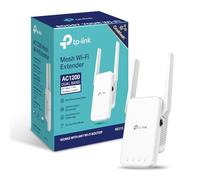 TP-Link AC1200 Mesh Wi-Fi Range Extender, Dual band Broadband/Wi-Fi Extender, Wi-Fi Booster/Hotspot with 1 Ethernet Port, Plug and Play, Smart signal indicator, Build-in AP mode, UK Plug, White(RE315)