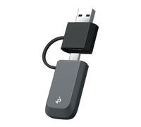 TP-Link Adaptador USB inalámbrico BE6500 de tres bandas Wi-Fi 7 USB - Archer TBE400U | Tecnología Wi-Fi 7 | Funcionamiento multienlace | Diseño USB-C/USB-A | Seguridad avanzada WPA3 | USB 3.0 de súper