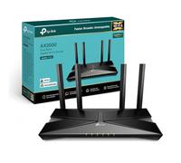 TP-Link Archer AX58 - Router WiFi 6 AX3000, Doble Banda 2.4Ghz/5Ghz,1xWAN/4xLAN Puertp Gigabit, WPA3, OFDMA, WPS, Latencia Ultrabaja, HomeShield, Tecnología OneMesh, Negro