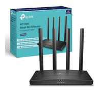 TP-Link Archer C6 router inalámbrico Gigabit Ethernet Doble banda (2,4 GHz / 5 GHz) Negro