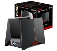 TP-Link Archer GE800 - Router Gaming WiFi 7, tribanda, Puertos multigigabit | Diseño Fiable y Compacto. Fácil de Configurar. Alta Compatibilidad. Rendimiento Estable.