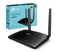 TP-Link Archer MR402 WiFi con SIM, Router 4G LTE WiFi de Banda Dual AC1200Mbps, 3 Puertos LAN y 1 LAN/WAN, Plug & Play, 2 Antenas LTE Desmontables, QoS, OneMesh.