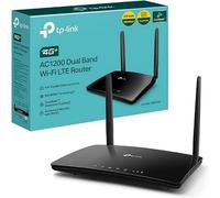 TP-Link Enrutador Archer MR550 4G+ Cat6 300 Mbps, Wi-Fi AC1200 de doble banda, con SIM, microSIM, puerto Gigabit LAN/WAN, MU-MIMO, sin configuración, TP-Link Tecnología OneMesh