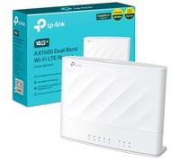 TP-Link Archer MX1500 - Router 4G+ AX1500 LTE Dual Band - Velocidad hasta 1201 Mbps + 300 Mbps, Compatible con EasyMesh, App Tether, Ideal para hogares y oficinas sin Cable DSL