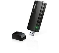 TP-LINK Archer T4U - Adaptador Inalámbrico USB de Banda Dual (AC 1300Mbps, WPS, USB2.0/3.0, Cable de extensión USB), negro