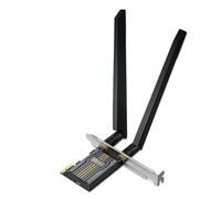 TP-Link Archer TBE400E BE6500 4K-QAM Wi-Fi 7 Bluetooth 5.4 PCIe, velocidades tri-banda hasta 2882 Mbps, OFDMA y MU-MIMO, soporte discreto, seguridad refinada, cobertura de señal más amplia