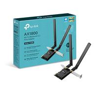 TP-Link AX1800 Wi-Fi 6 antenas duales de alta ganancia Bluetooth 5.2 adaptador PCIe, doble banda, soporte de perfil bajo, MU-MIMO, juegos de baja latencia, compatible con Windows 10/11, WPA3 altamente