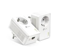 TP-Link AV1000 Gigabit Powerline Set con enchufes 2x adaptador, hasta 1.000 Mbit/s, Homeplug AV2, 1x Gigabit Ethernet