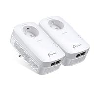 TP-LINK AV2000 - Adaptadores de Red Powerline (FR plug, 2000 Mbit/s Ethernet, 2 piezas) color blanco
