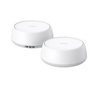 TP-Link BE25 BE5000 WiFi 7 Mesh Wi-Fi System | 4 transmisiones de 5 Gbps, canales de 240 MHz | Cubre hasta 4.600 pies cuadrados | 2 puertos de 2.5G con cable | VPN, MLO, AI-Roaming, HomeShield
