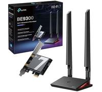 TP-Link BE9300 Adaptador PCIe Wi-Fi 7 Bluetooth 5.4 de tres bandas, con dos antenas, iluminación de estado Wi-Fi multicolor, instalación rápida con unidad USB compatible solo con Windows 11 (64 bits),