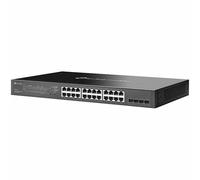 TP-Link Conmutador Gigabit PoE de 24 puertos (SG2428LP) | 16 puertos PoE+, 8 puertos no PoE, 4 puertos SFP | Presupuesto de 150 W | Omada Full Managed | Sin ventilador | L2 gestionado | VLAN, ZTP, LAG