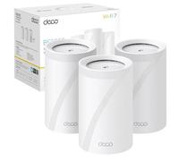 TP-Link Deco BE65 BE9300 Triple Band WiFi 7 Pantalla para Toda la casa, Velocidad de hasta 9214Mbps, AI-Driven, Conecta más de 200 Dispositivos, Ideal para Juegos y 4K, fácil instalación,