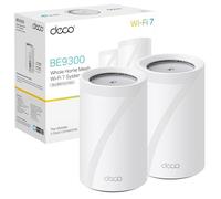TP-Link Deco BE65 Pro (2-Pack) - Wi-Fi 7 Mesh Triband BE11000 System (11 Gbps), Hybrid Backhaul, Multi-Link Operation, LAN Ports 2×5 Gbps + 1×2.5 Gbps, HomeShield