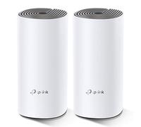 TP-Link Deco E4 (2-Pack) -AC1200 Repetidor Mesh Wi-Fi Inteligente, Doble Banda hasta 260 m², 2xPuertos 100/10 Mbps, MU-MIMO, hasta 100 Dispositivos, Adecuado para Xiaomi Mi Box, Color Blanco