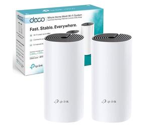 TP-Link Deco M4 Whole Home Mesh Wi-Fi System, Seamless and Speedy Up To 2800 Sq ft coverage, Work with Amazon Echo/Alexa, Router and Wi-Fi Booster Replacement, Parent Control, Pack of 2