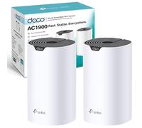 TP-Link Deco S7 AC1900 Sistema Wi-Fi Whole Mesh, Dual-Band con puertos Gigabit, cobertura de hasta 3900 ft2, conecta hasta 150 dispositivos, CPU de 1,2 GHz, funciona con Amazon Alexa, control parental