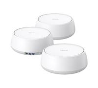 TP-Link Deco WiFi 7, Mesh BE5000 para Todo el hogar, hasta 5013 Mbps con MLO, 2 * 2.5G Puertos, Cobertura hasta 613 Metro. Deco BE25(3-Pack)