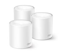 TP-Link Deco X1500 (Paquete de 3) - Sistema WiFi 6 AI Mesh System, AX1500 Dual Band 2.4GHz/5GHz, Cobertura de hasta 600m2, 3X Puertos Gigabit por Unidad, Canal de Banda 160MHz, ODFMA, 1024QAM, Blanco