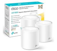 TP-Link Deco X20 (3-Pack) - Sistema WiFi 6 Mesh, AX1800 Doble hasta 540 m2, 2xPuertos Gigabit, MU-MIMO, OFDMA, Seguridad WPA3, Modo Router/Punto Acceso