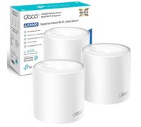TP-Link Deco X50 AX3000 Whole Home AI-Driven Mesh Wi-Fi 6 System, Dual-Band with Gigabit Ports, Coverage up to 6,500 ft2, Connect up to 150 devices, 1 GHz Dual-Core CPU, HomeShield Security, Pack of 3