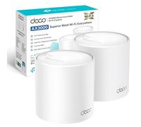 TP-Link Deco X50 AX3000Mbps Sistema WiFi 6 de malla impulsado por inteligencia artificial para todo el hogar, amplificador WiFi de doble banda con 3 puertos Gigabit, cobertura de hasta 4,500 pies